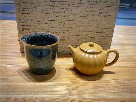 范澤鋒天目盞公道杯，與湯宣武紫砂壺絕配搭配