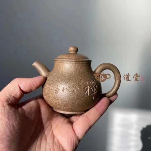 極品青降坡泥作品《高潘》,實力陶手吳亞敏制