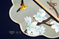 刺繡團(tuán)扇（玉蘭）