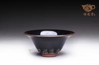 烏金藍(lán)窯變盞