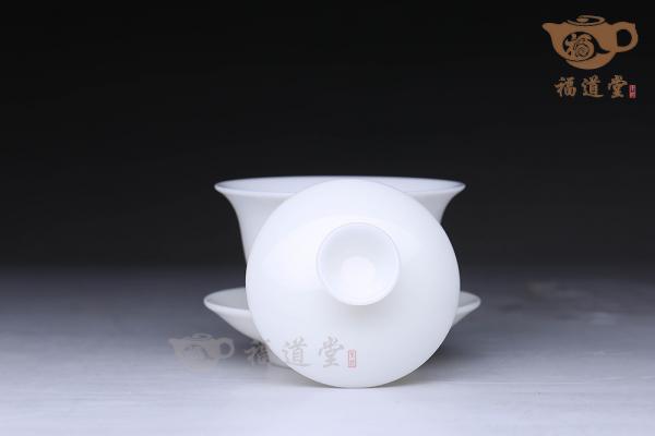 羊脂白盖碗