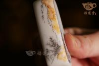 小白山水硯