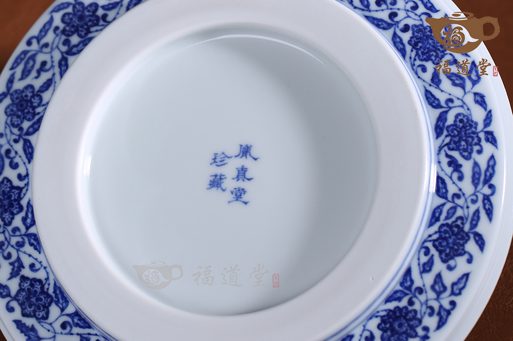 雍正青花一束蓮干泡 雍正青花一束蓮干泡