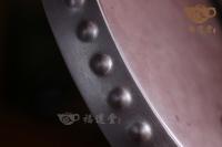 紫端獅首鼓式三足承盤 