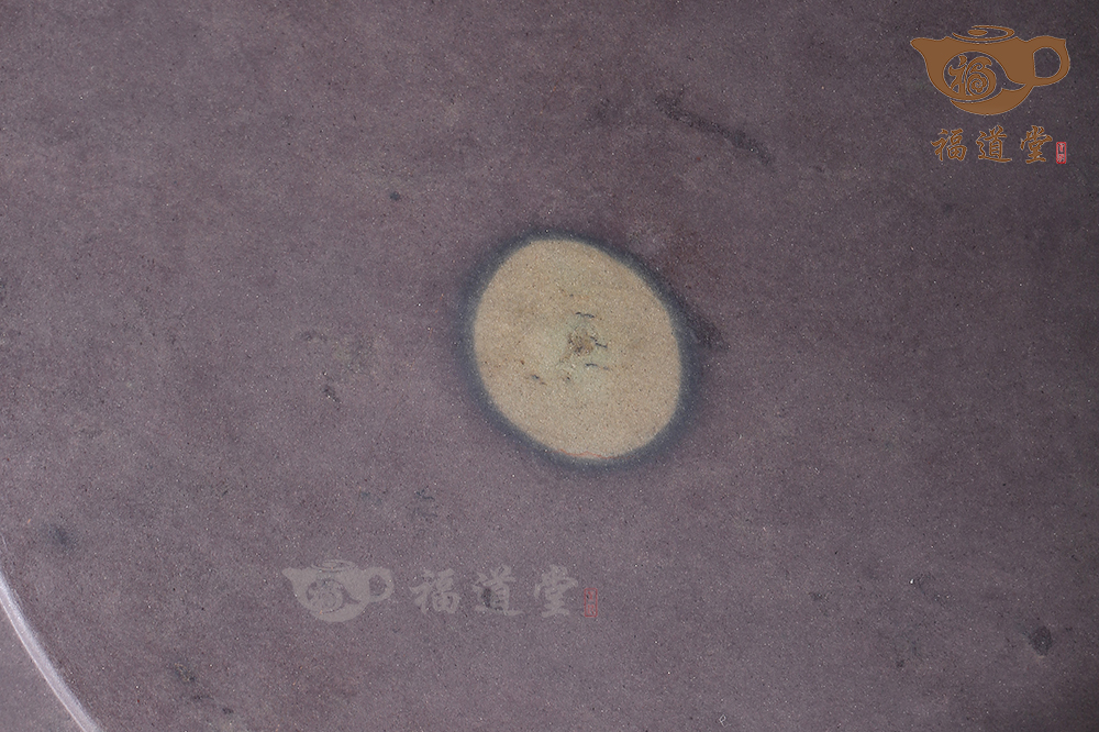 紫端獅首鼓式三足承盤 