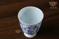 青花蘭花主人杯 