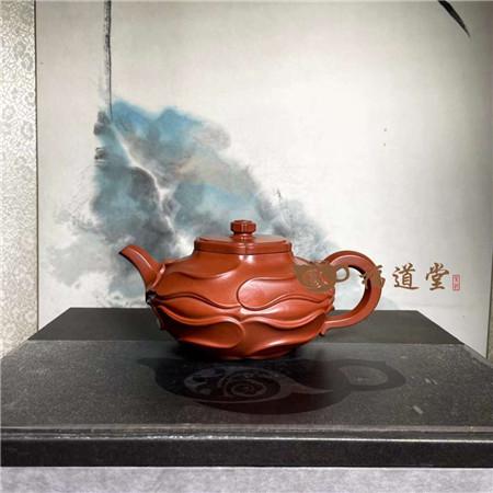 丝毫不漏水的全手工朱泥风卷葵