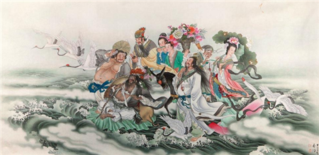 超大品的大红袍紫砂壶（珏窑珐琅八仙过海）独家发售