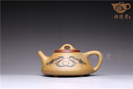 子冶石瓢结合描金工艺，锦上添花