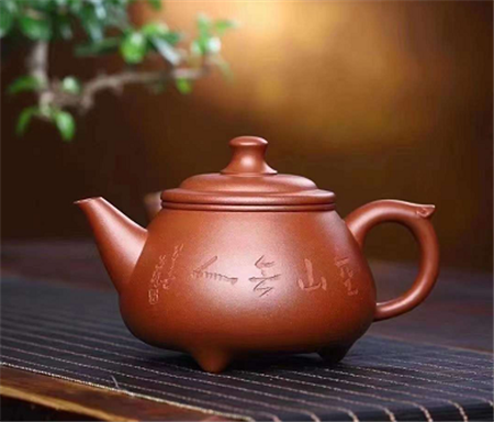 名家联手，张尚明老师书画，汤鸣皋制《大如意壶》