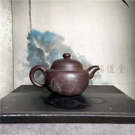 彭耀年制壶，谭泉海刻绘，两大名家合作的4把孤品