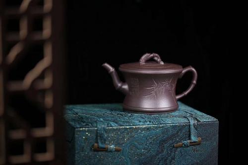原矿天青泥，竹题材《竹影》