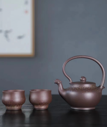 左子剑紫砂壶作品《和鸣套组》，浓厚的文化底蕴