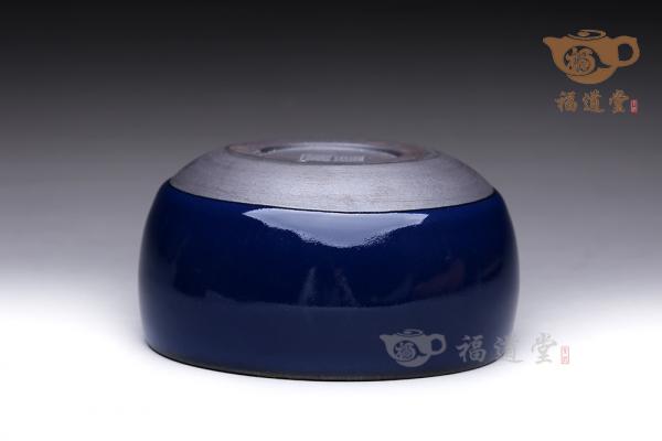 蓝宝石刻金釉