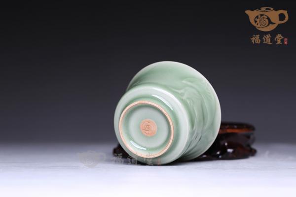 柴烧龙泉压手杯