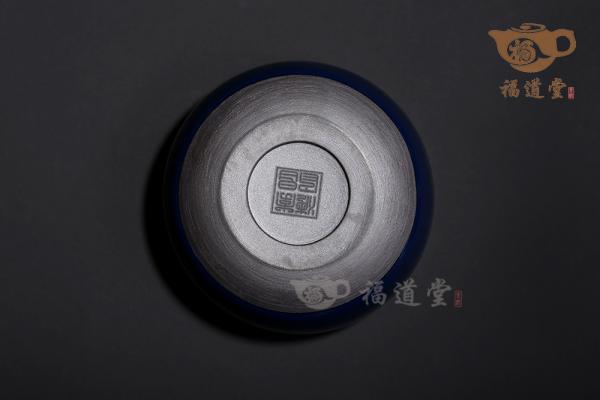 蓝宝石刻金釉