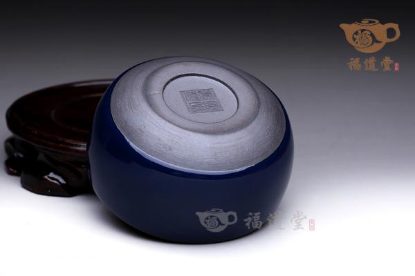 蓝宝石刻金釉