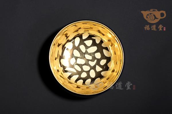 蓝宝石刻金釉