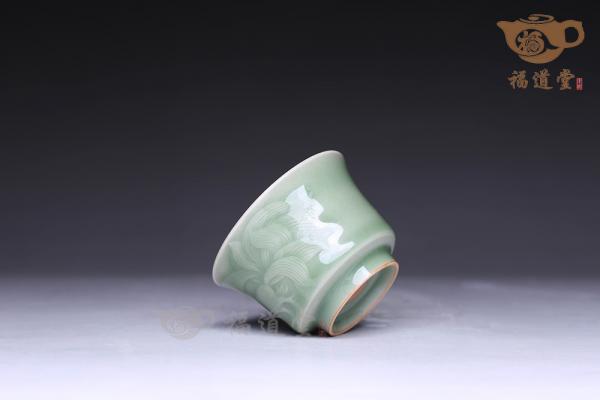 柴烧龙泉压手杯