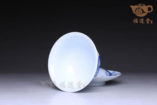 青花盖碗