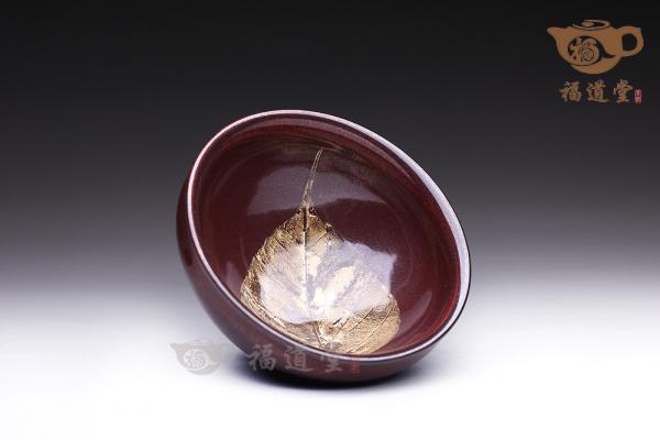 柿红木叶盏