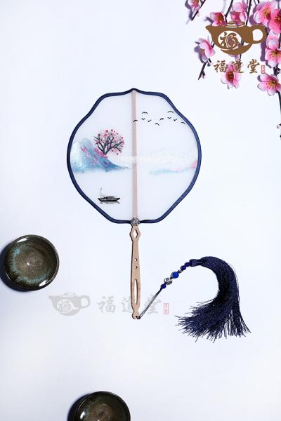 刺绣团扇（合欢）