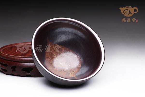柿红木叶盏