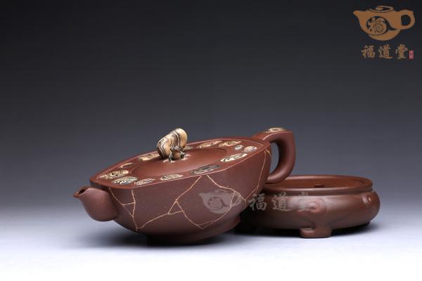 青蛙莲心茶具（六件）