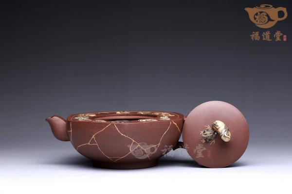 青蛙莲心茶具（六件）