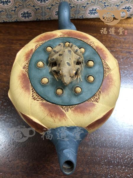 荷花茶具套壶
