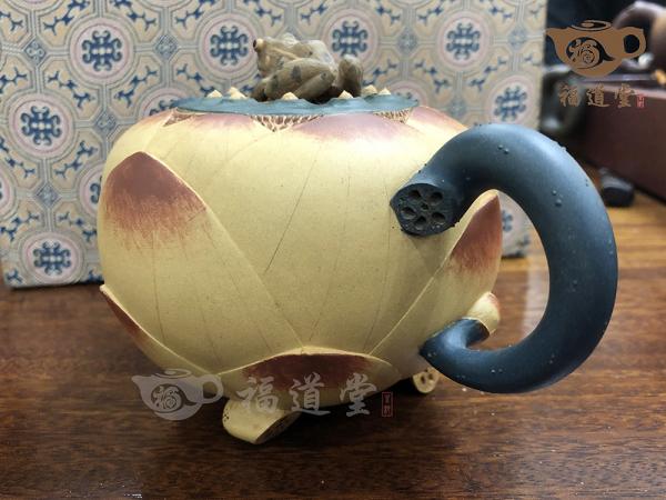 荷花茶具套壶