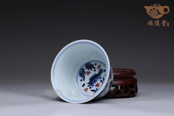 鱼藻纹盖碗