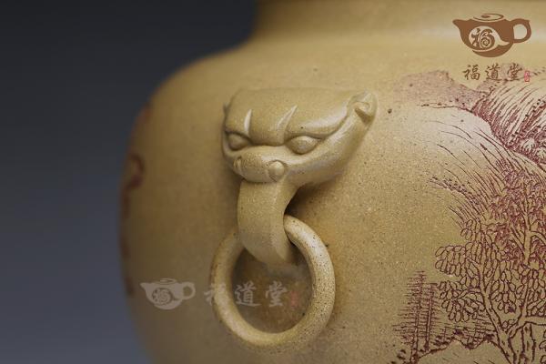 山水如画茶叶罐