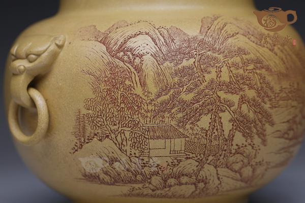 山水如画茶叶罐