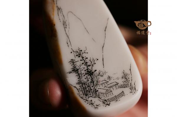 小白山水砚
