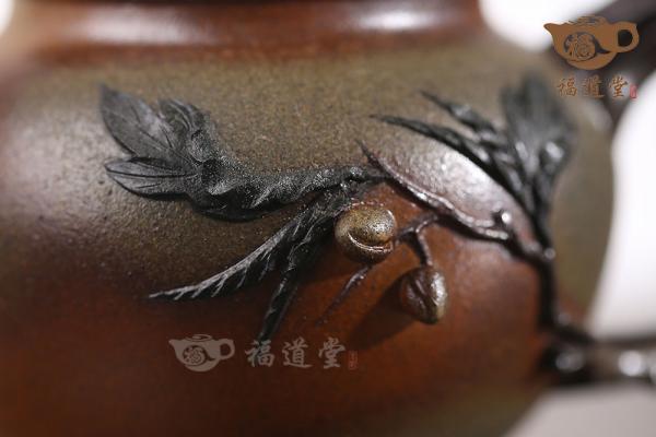 桃报春（柴烧）